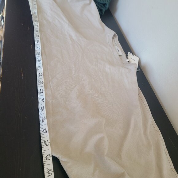 NWT Joah Brown Slouchy Crop Long Sleeve Fog Cotton USA Womens S/M - Picture 4 of 7